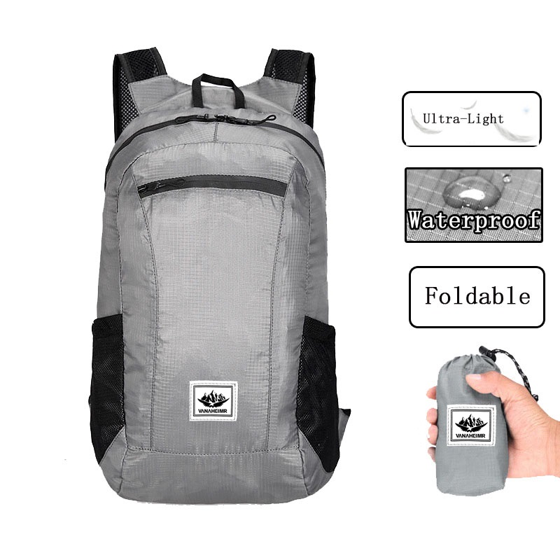 กระเป๋าเดินป่ากลางแจ้ง 20L น้ํ - Foldable Backpack Small บทวิจารณ์และราคา