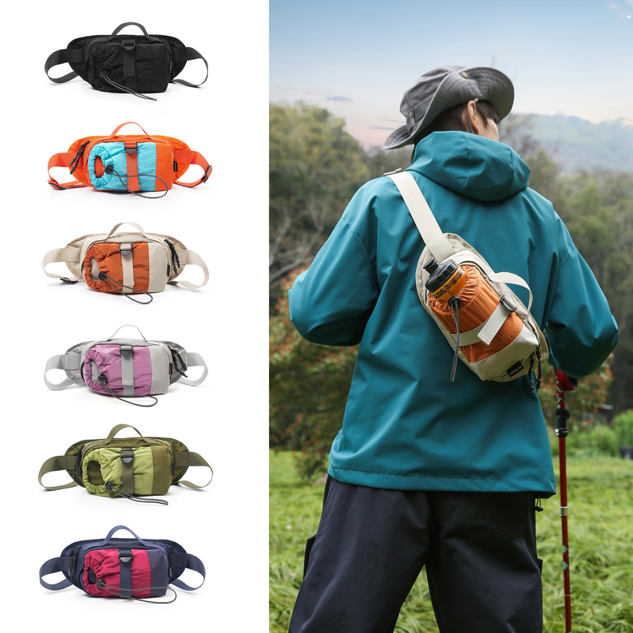 กระเป๋าสะพายข้างแบบยูนิเซ็กส์  - Hydration Pack Outdoor บทวิจารณ์และราคา