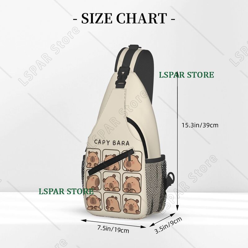 กระเป๋าสะพายข้างคาปิบาร่าน่ารั - Sling Backpack Shoulder บทวิจารณ์และราคา