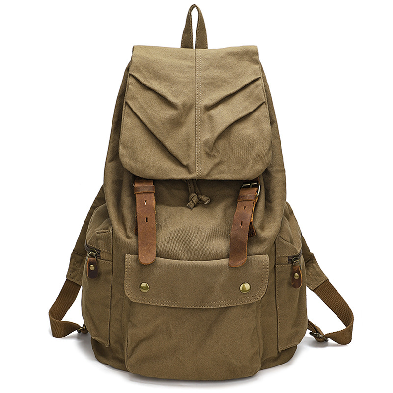 กระเป๋าเป้สะพายหลังผ้าแคนวาสคว - Canvas Backpack Casual บทวิจารณ์และราคา