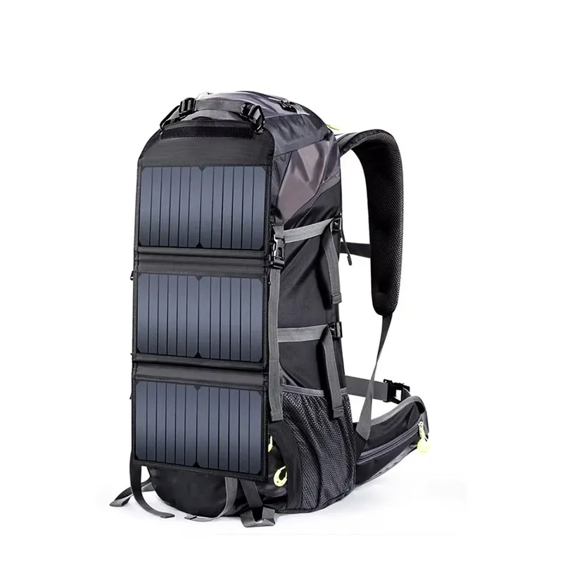 กระเป๋าเป้สะพายหลังติดแผงโซลาร - Hiking Backpack Waterproof บทวิจารณ์และราคา
